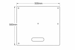 Пластина основания ( 500*500*5mm )