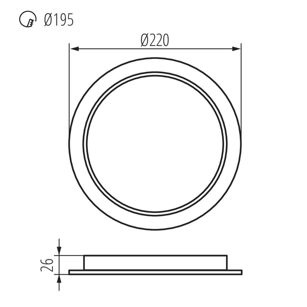 Светильник типа downlight (направленного света) TAVO LED DO 24W-NW