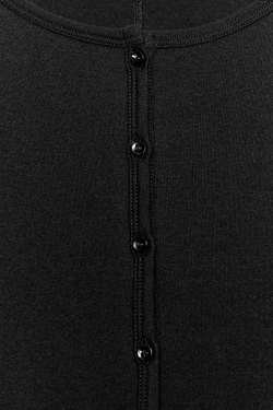 ZARA ХЛОПКОВАЯ ФУТБОЛКА С КРУГЛЫМ ВЫРЕЗОМ, ЧЕРНЫЙ