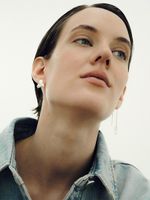 Серьги-протяжки Гортензия ассиметрия