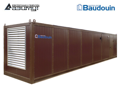 Дизельный генератор Азимут АД-1800С-Т400-1РНМ9 Baudouin в контейнере