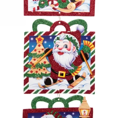 Украшение подвесное «Подарок с Дедом Морозом» 70 см
