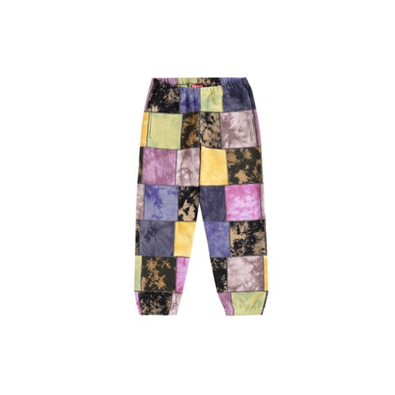 Supreme SS19 Patchwork Tie Dye Sweatpant