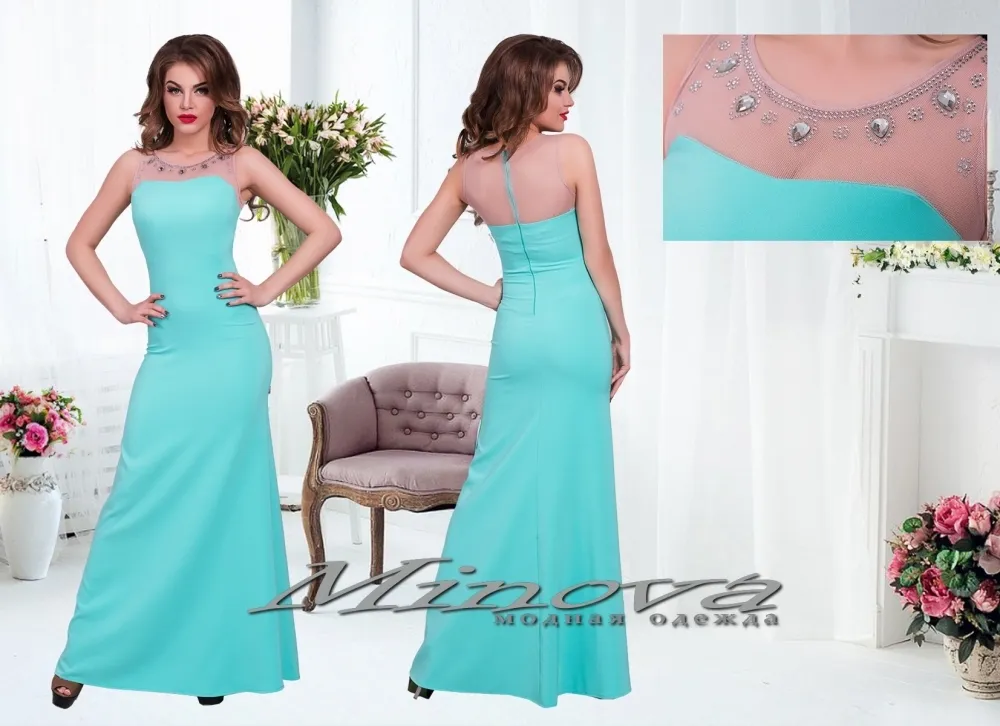 Платье 3070-ментол Minova