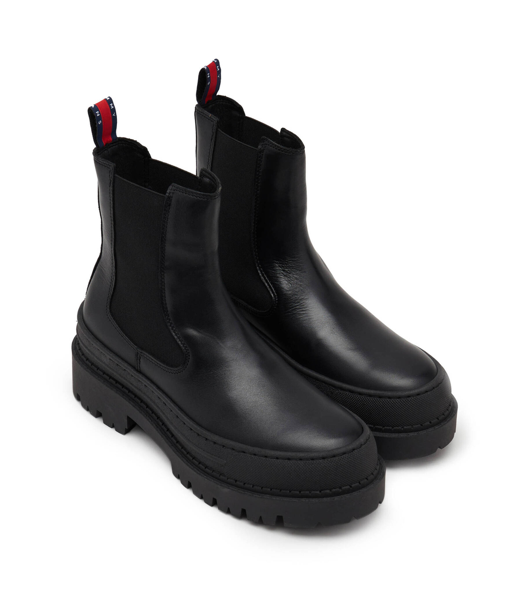 Кожаные челси tjw chelsea foxing Tommy Jeans - черный(EN0EN02289)