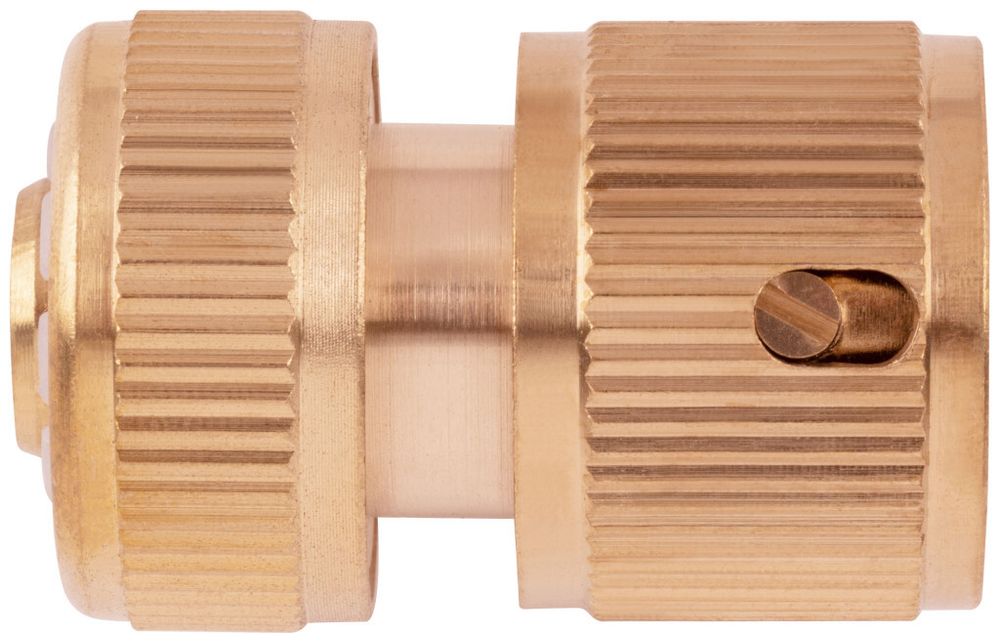 Соединитель быстросъемный для шлангов 1/2", латунь, FIT, 77440---