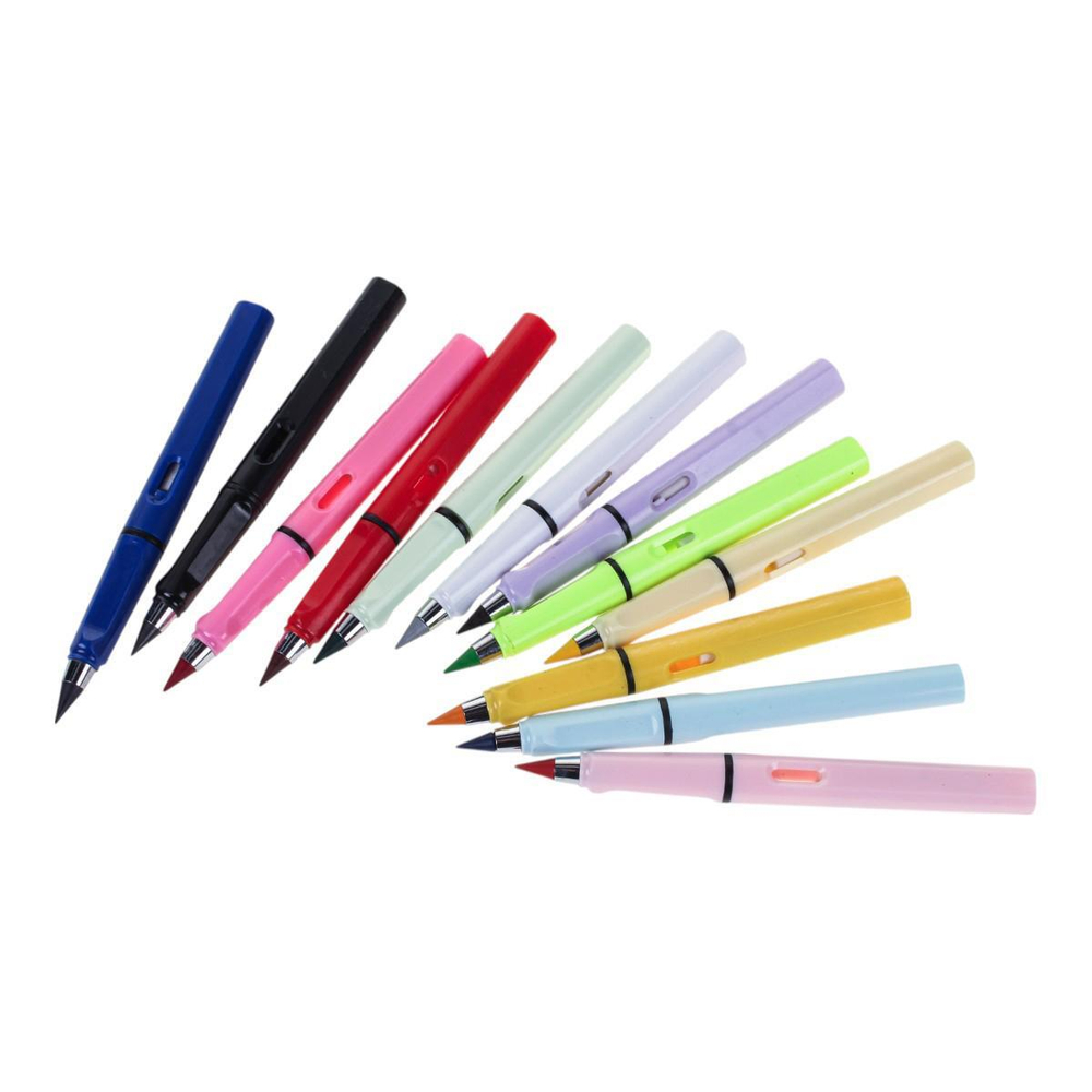 Набор вечных карандашей 12 штук с ПВХ игрушками