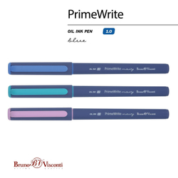 Ручка шариковая масляная BRUNO VISCONTI "PrimeWrite", СИНЯЯ, "Navy", ассорти, линия письма 0,4 мм, 20-0295/03