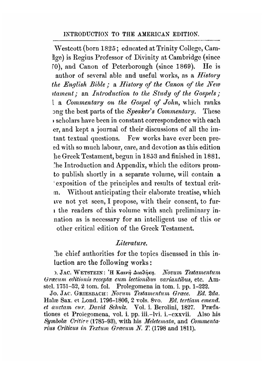 The New Testament in the Original Greek | Fenton John Anthony Hort
