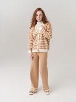 Кардиган для девочки в школу AT1010 сахара