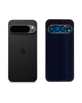 Задняя крышка для Google Pixel 9 Pro черная (Obsidian) со стеклом камеры
