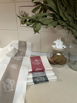 Набор кухонных полотенец 4шт Milano чайники