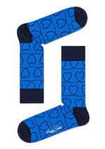 Носки унисекс Loveline Sock с сердечками (Размер: 29) (Цвет: черный)