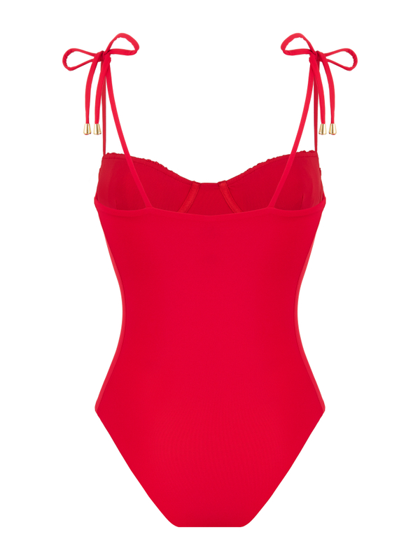 Слитный купальник mia royal red