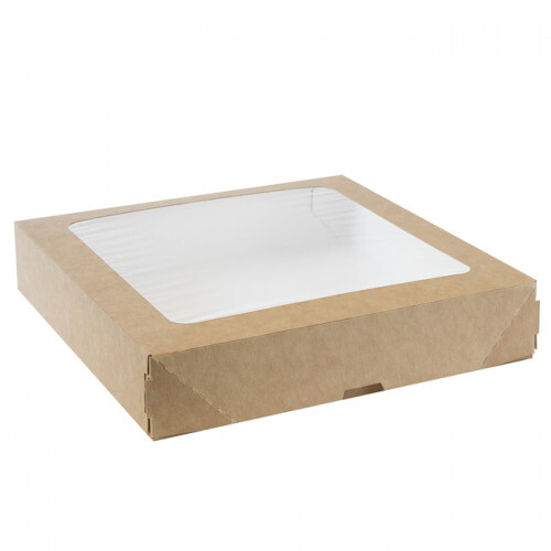 Упаковка Food ToGo Быстросборный с окном 1500мл, 200*200*25мм (200шт/кор)