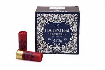 3ОД-02 Патрон охотничий дробовой 12/70, 32г, дробь № 5, п. Импорт, "Элит" уп. 25 шт.