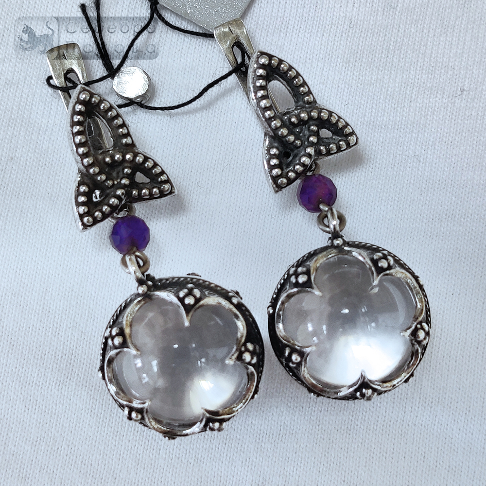 Серьги "Готланд" хрусталь