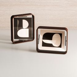 Фоторамка двухсторонняя Bellwood, 26х31 см, состаренный орех