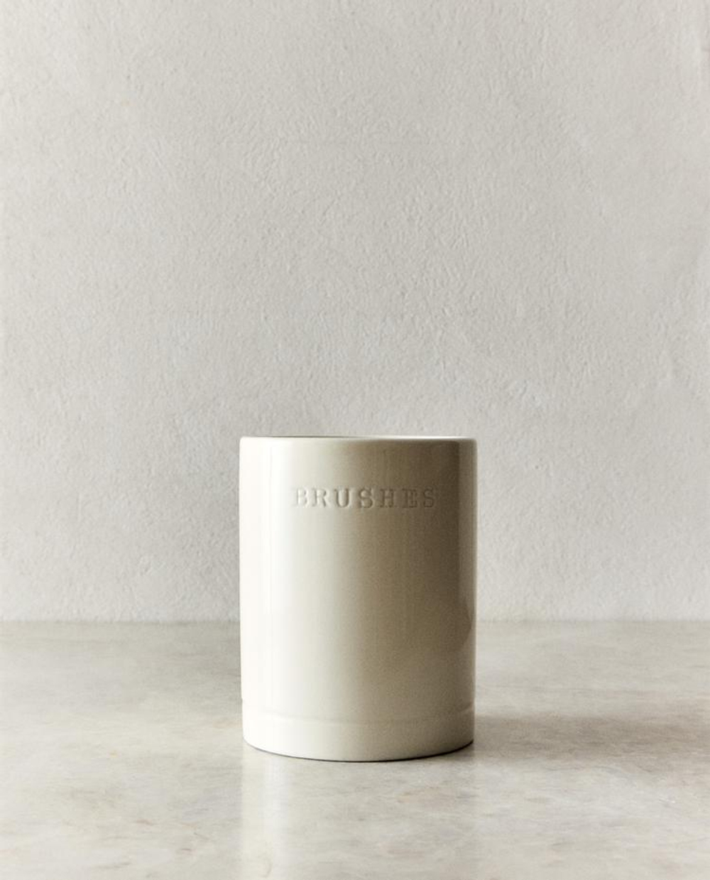 ZARA HOME КЕРАМИЧЕСКАЯ ПОДСТАВКА ДЛЯ КУХОННЫХ ПРИНАДЛЕЖНОСТЕЙ, КРЕМОВЫЙ