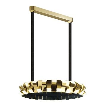 Подвесной светодиодный светильник 4993/80L золото Asturo Odeon Light