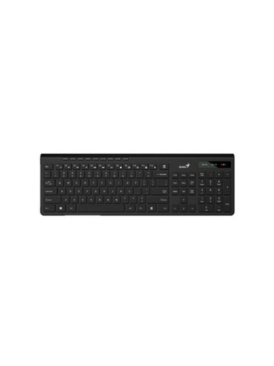 Клавиатура беспроводная мультимедийная Genius SlimStar 7230. 12 мультимедийных клавиш, тонкие клавиши, 2.4ГГц, поддержка приложения Genius Key support.