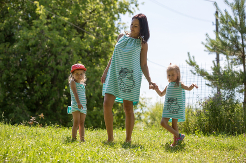 Платье с принтом Русалка детское