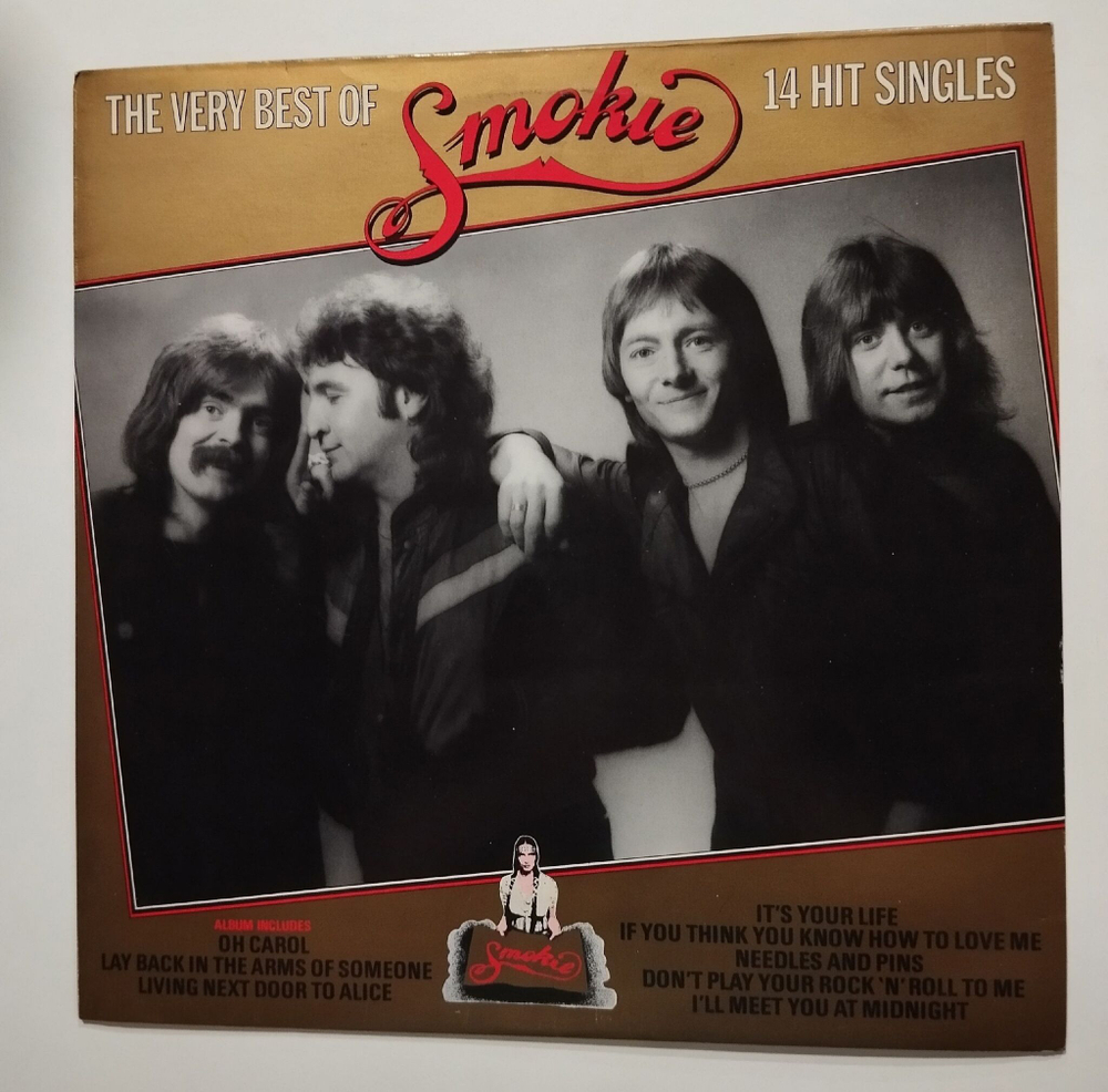Винтажная виниловая пластинка LP Smokie The Very Best Of Smokie (UK 1980)