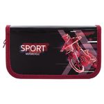 Пенал ПИФАГОР, 2 отделения, ламинированный картон, 19х11 см, "Sport motorcycle", 270171