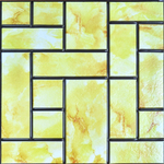 Панель самоклеящаяся 30*30см "Кирпичики", цвет желтый (YL-8017)