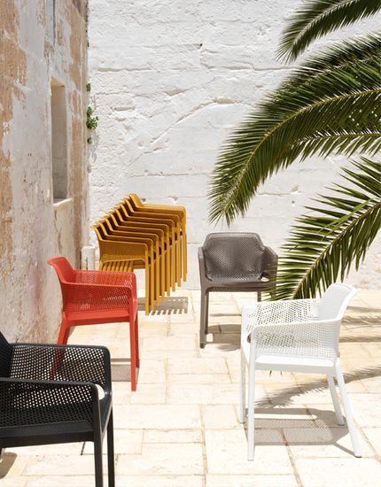 Стул Net пластиковый цвет антрацит Nardi Италия