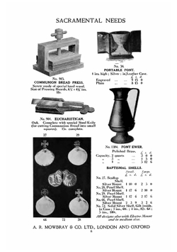Church art in metal, plaster, glass, leather, embroidery, wood, jewelled plate. | A.R. Mowbray
