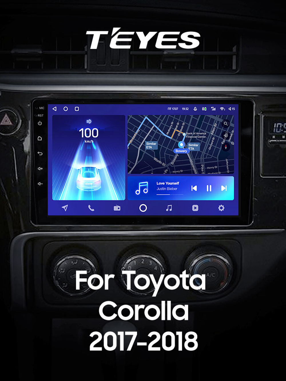 Teyes CC2 Plus 9" для Toyota Corolla 2017-2018