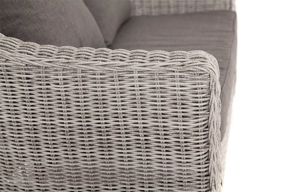 "Кон Панна" диван из искусственного ротанга двухместный, цвет бежевый