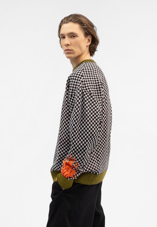 Свитер Сердце серый - фото 5