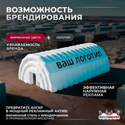 Временный торгово-бытовой ангар «МегаТорг», 20×12×6 м