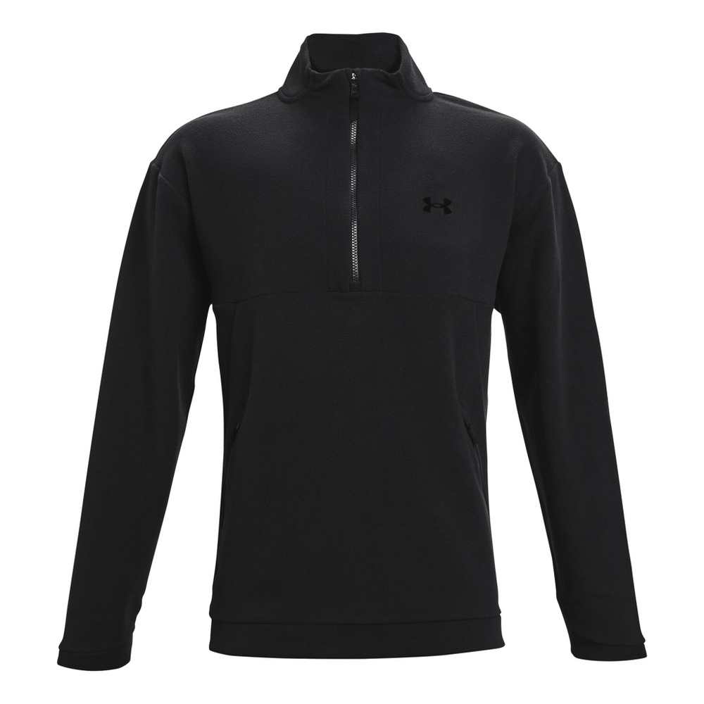 Мужское теннисное поло Under Armour Recover 1/4 Zip Long Sleeve Men - Black