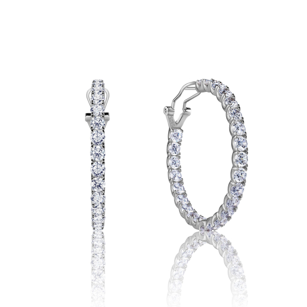 Серьги-конго 43 мм с итальянским замком