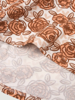 Платье трапеция Mjölk Розы, с коротким рукавом