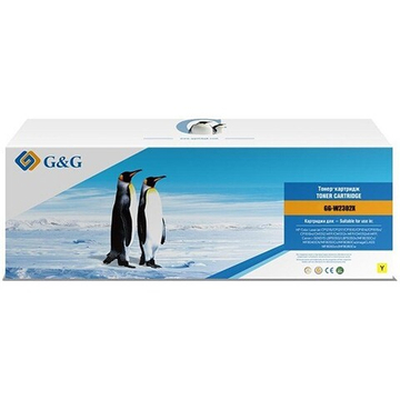 Картридж G&G аналог HP W2302X (230X) для Color LaserJet Pro 4203/4303, Желтый, с чипом (5 500 стр.)