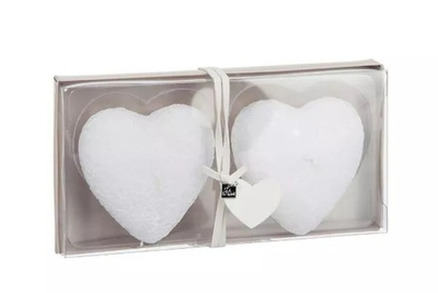 Набор из 2-х свечей "Кружевное сердце" 3х8см воск