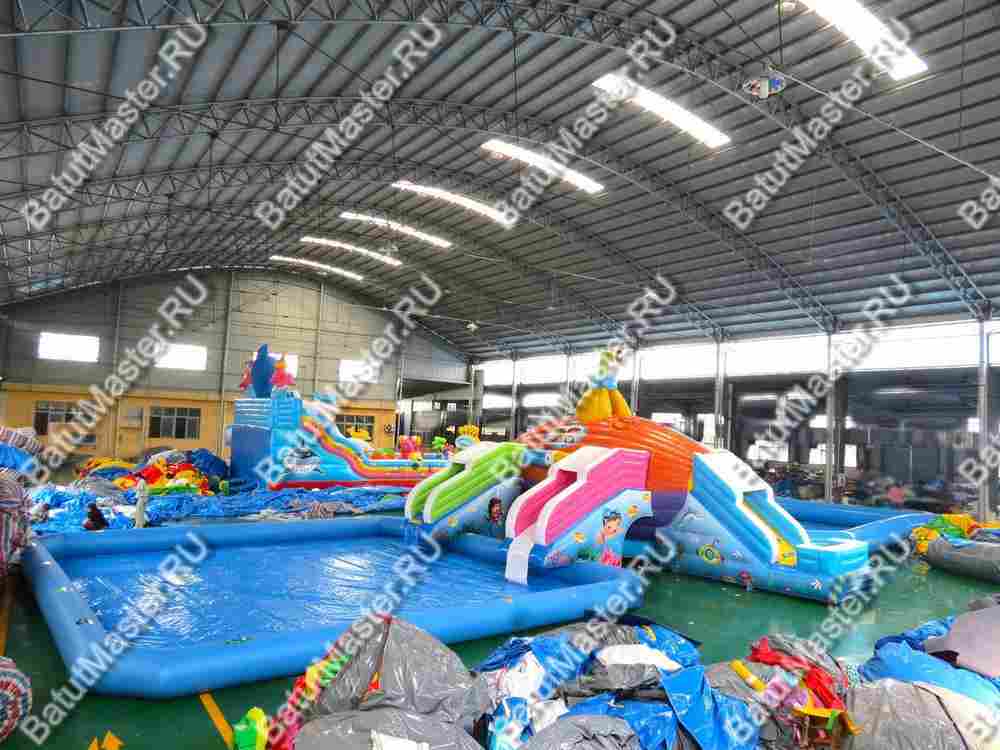 Надувной назменый аквапарк «Субмарина», 20*12*5 м