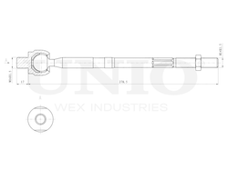 Тяга рулевая UNIO SSP-30097