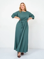 Платье на резинке с поясом