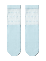 CONTE FANTASY Удлиненные носки с прозрачным верхом в горошек