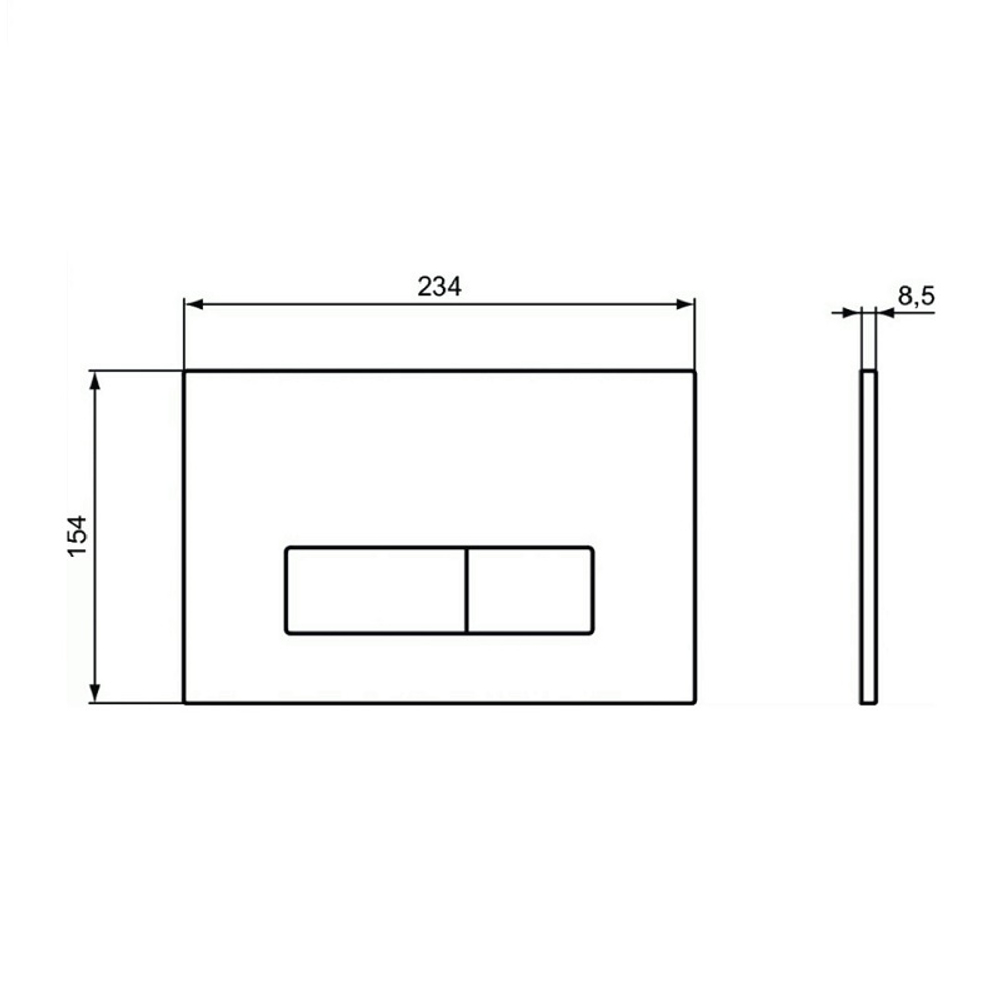 Кнопка смыва Ideal Standard OLEAS™ M2, белая (R0121AC)