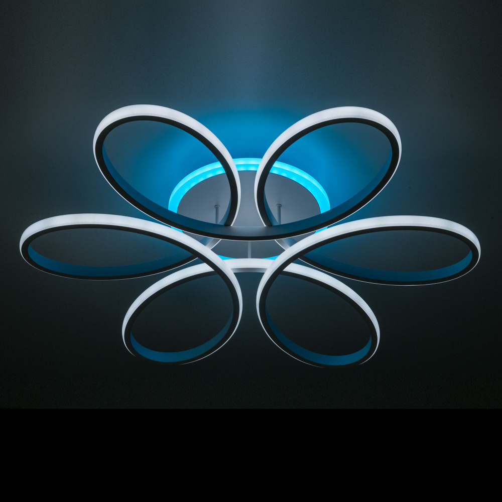 Citilux Сезар Смарт CL233A170E RGB Умная люстра Белая