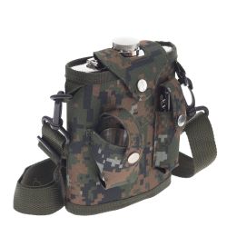 GAEM Набор из 5-ти предм.: фляжка 500 мл, 3 стопки 30 мл, нож, L14 W8 H17 см