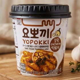 Токпокки (рисовые клецки) Yopokki с чесноком и терияки соусом, 140 гр