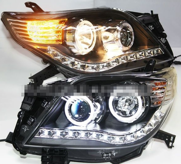 Передние фары Тойота Ленд Крузер Прадо 150 2009-2013 V4 Type [КОМПЛЕКТ Л+П; ходовые огни; биксеноновая линза; электрокорректор]
