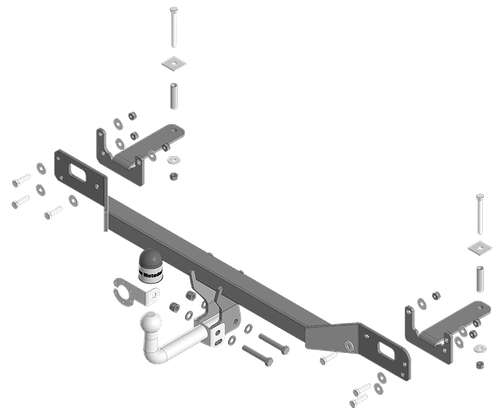 Фаркоп Motodor Lada Vesta с 2023 г. (вкл. версию Cross) (оцинк. Шар) арт.92109-A